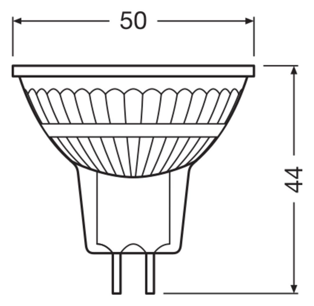 Ledvance LED MR16 20 36° P 2.6W 827 GU5.3 210lm 2700K NV LED-Reflektor