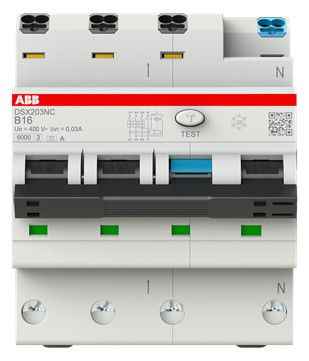 ABB DSX203NCA-B16/0,03 FI/LS-Schalter 6kA 3P+N Typ A B 16 30mA 2CSR256192R1165