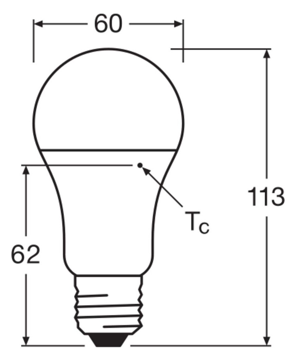 Ledvance CLASSIC A P 10W 827 FR E27 1055lm 2700K LED-Glühlampe