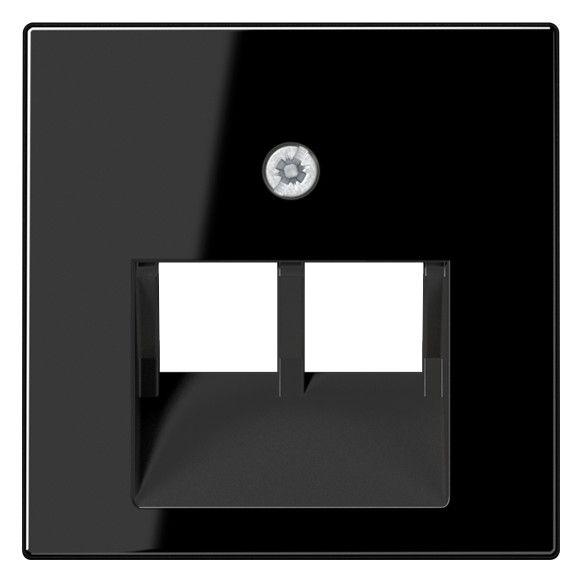 Jung A569-2BFPLUASW Abdeckung f.IAE/UAE 2x8polig bruchsicher Serie A schwarz