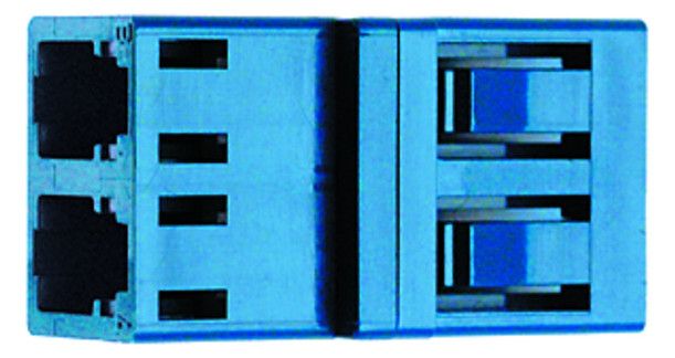 TEGA 100007151 LC Duplex Kupplung MM türkis