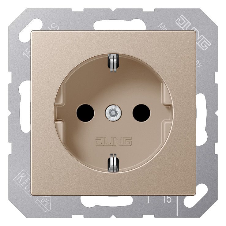 Jung A1520CH SCHUKO Steckdose Serie A champagner