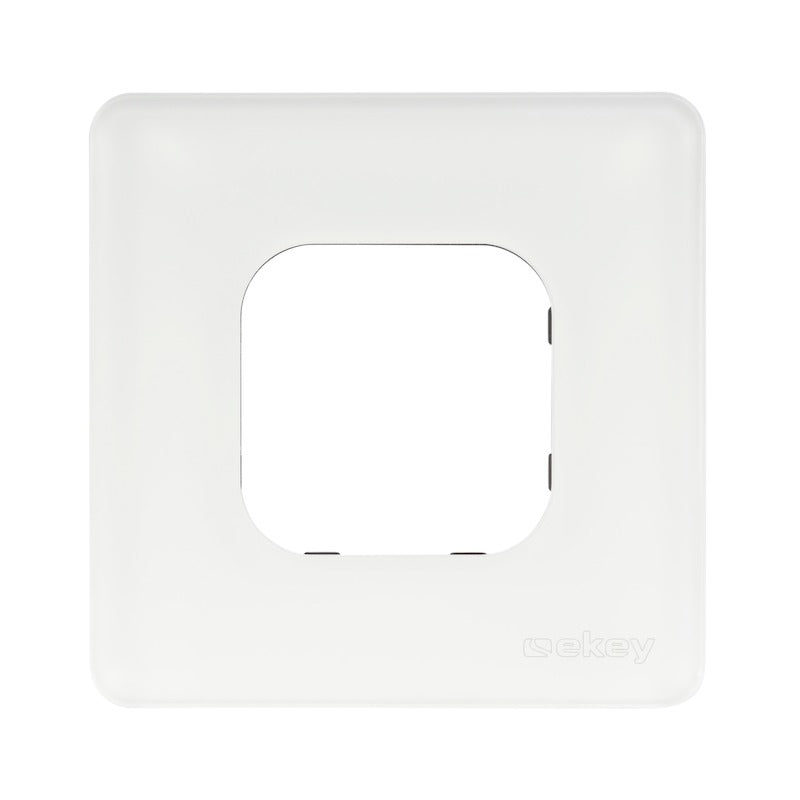 EKEY 203105 ekey xLine cover 1 SGL WE ekey xLine Rahmen 1-fach satiniertes Glas Weiß