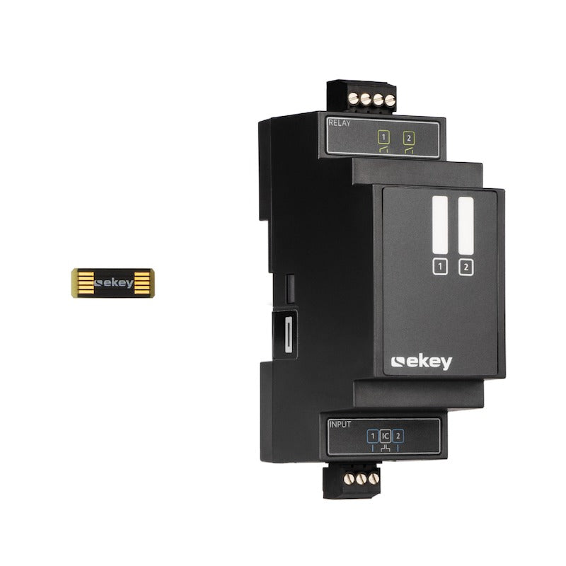EKEY 203210 ekey controller extension 2 relays 2 inputs DRM ekey Controller-Erweiterungsmodul REG