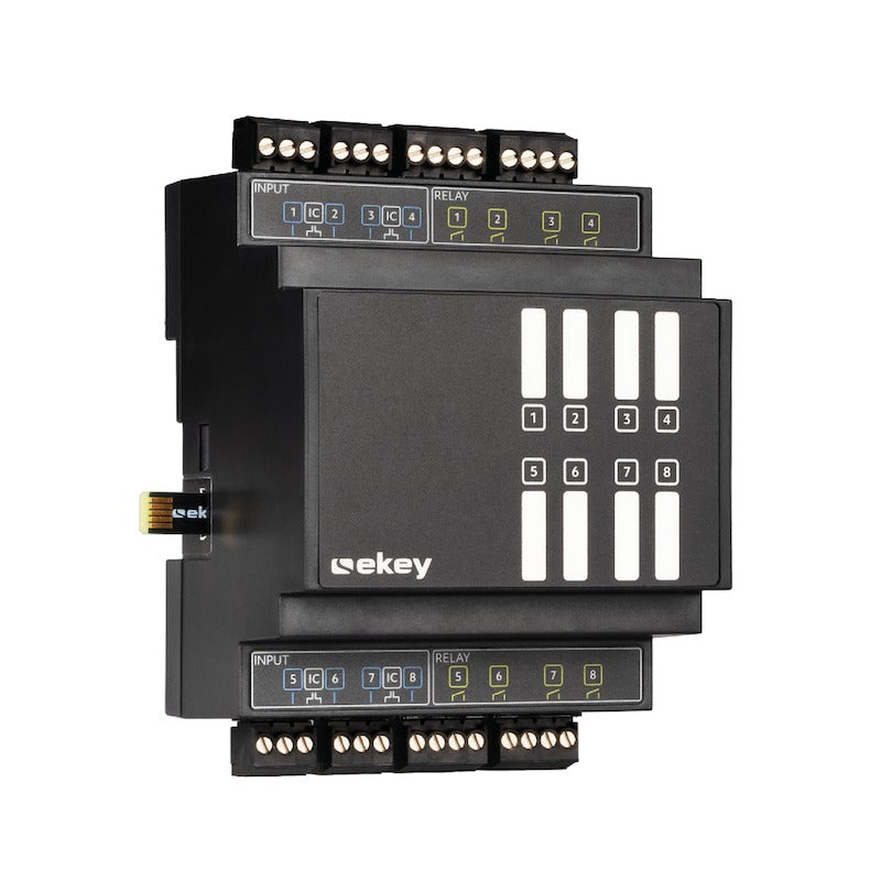 EKEY 203211 ekey controller extension 8 relays 8 inputs DRM ekey Controller-Erweiterungsmodul REG