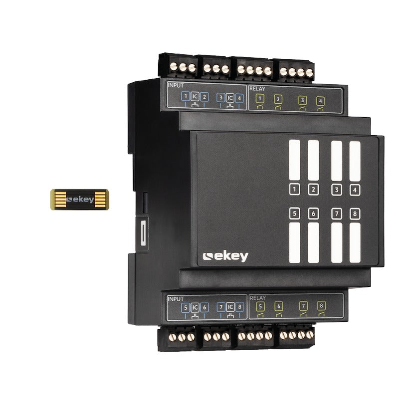 EKEY 203211 ekey controller extension 8 relays 8 inputs DRM ekey Controller-Erweiterungsmodul REG