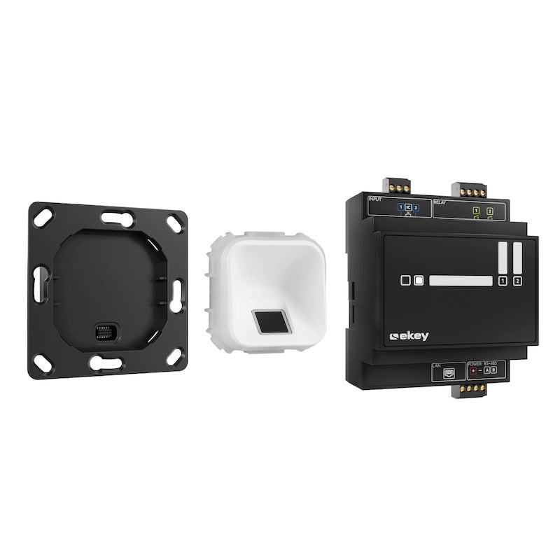 EKEY 203751 ekey xLine fingerprint set flush WE w/o cover ekey xLine Fingerprintset UP Weiß ohne Rahmen
