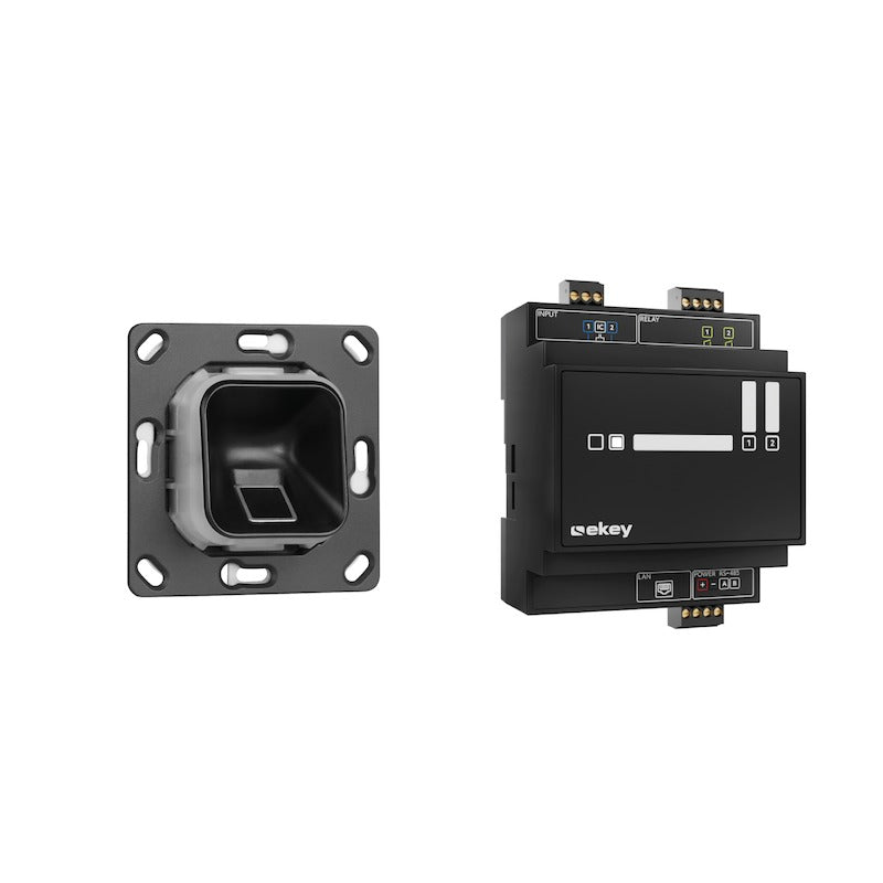 EKEY 203752 ekey xLine fingerprint set flush SC w/o cover ekey xLine Fingerprintset UP Schwarz ohne Rahmen