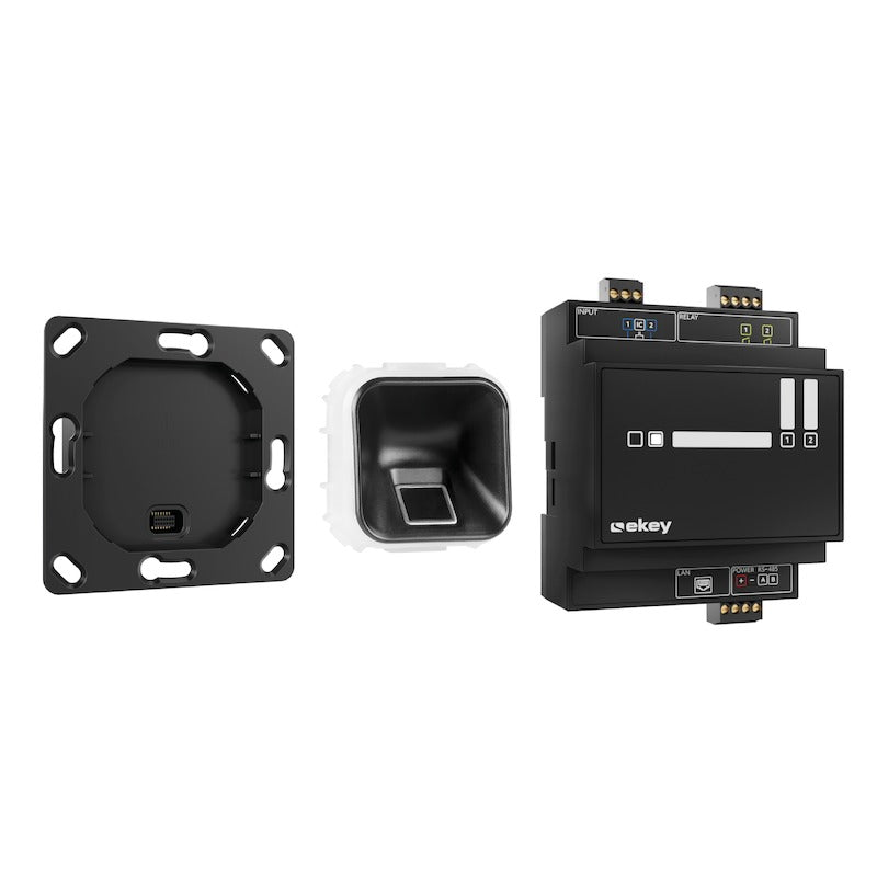 EKEY 203752 ekey xLine fingerprint set flush SC w/o cover ekey xLine Fingerprintset UP Schwarz ohne Rahmen