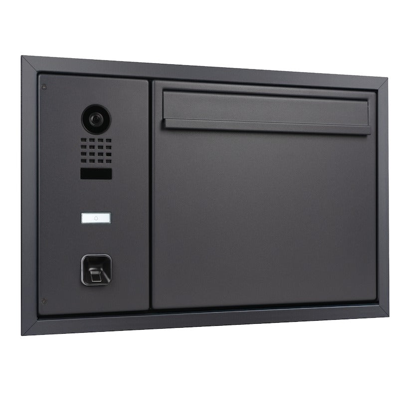 EKEY 204512 HELLO mailbox DoorBird ekey flush-mounted RAL7016 HELLO Briefkasten DoorBird ekey Unterputz RAL7016