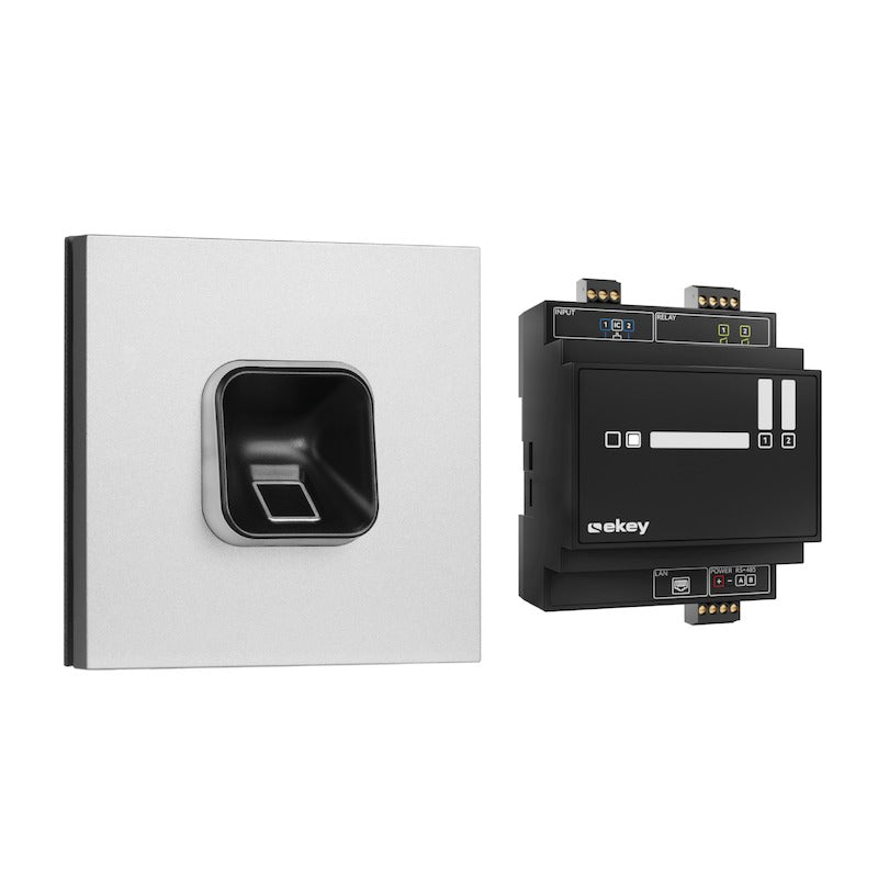 EKEY 204707 ekey sLine fingerprint set SC Siedle Vario sil.met ekey sLine Fingerprintset Schwarz Siedle Vario SM