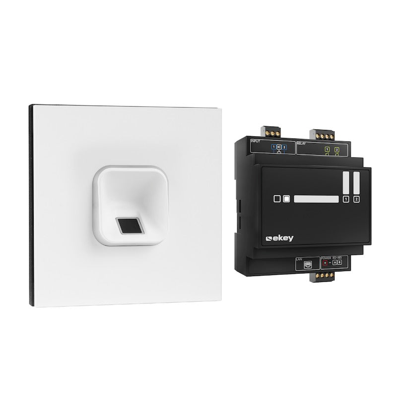 EKEY 204710 ekey sLine fingerprint set WE Gira 106 VW ekey sLine Fingerprintset Weiß Gira 106 Verkehrsw.