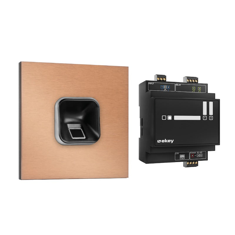 EKEY 204713 ekey sLine fingerprint set SC Gira 106 bronze ekey sLine Fingerprintset Schwarz Gira 106 Bronze