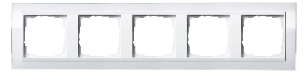 GIRA 0215723 Abdeckrahmen 5fach Zwischen Weiß