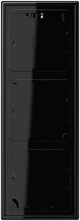 Jung LS583ASW Aufputz-Kappe 3fach m.Rahmen schwarz