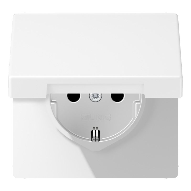 Jung LS1520BFKLWWM SCHUKO Steckd.m.Klappd.