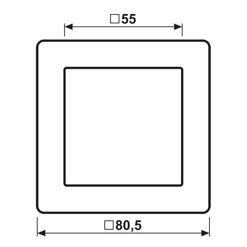 Jung AS581SW Rahmen 1fach Serie AS schwarz