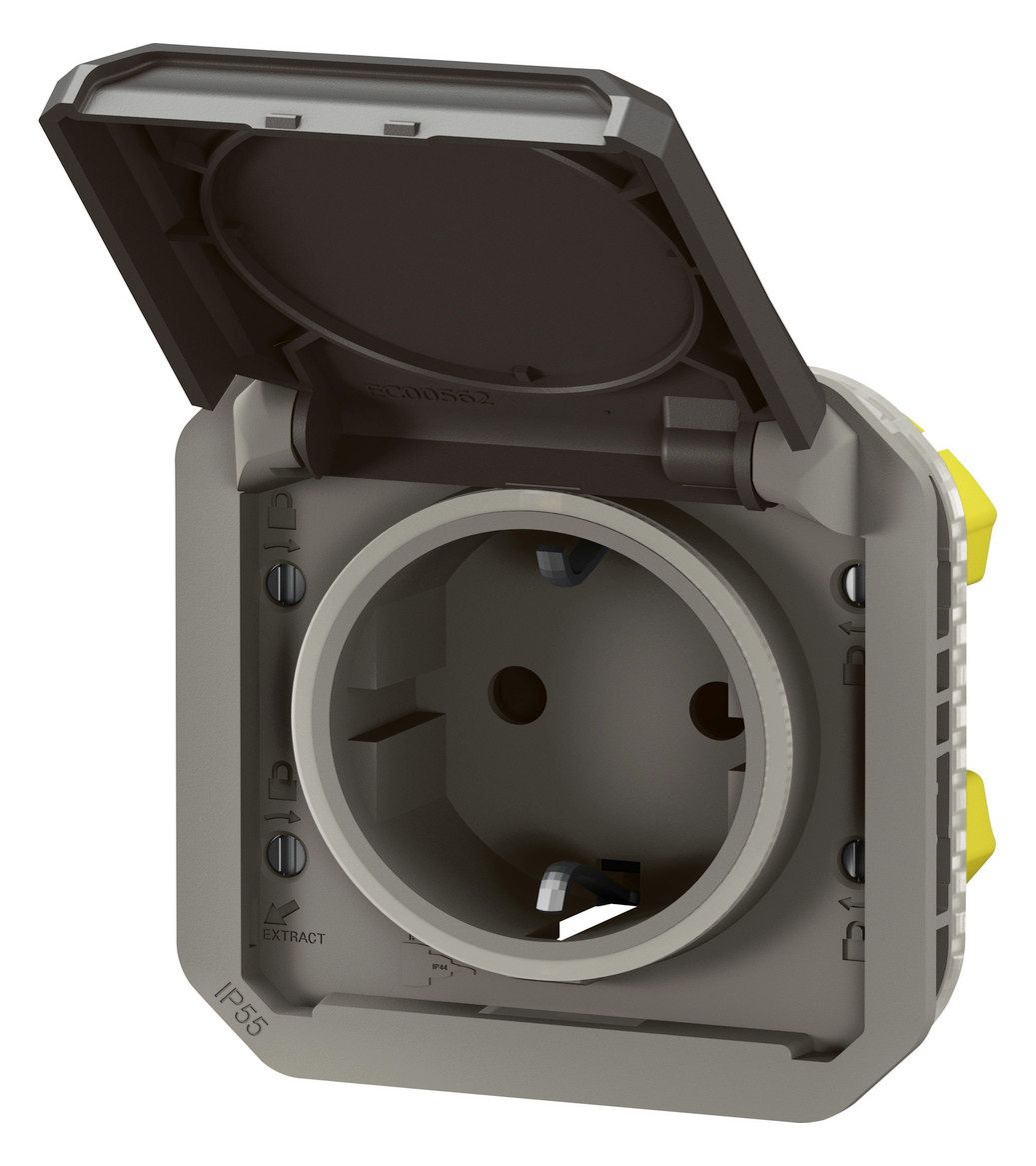 Legrand 069871L Plexo New Einsatz Schutzkontakt-Steckdose Steckkl.EB,