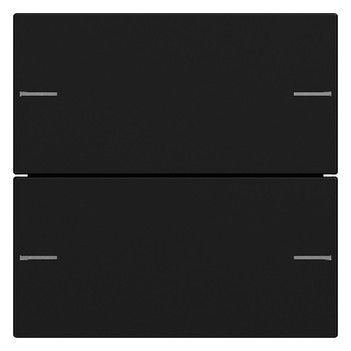 GIRA 5752005 Wippenset 2fach Tastsensor4 System 55 Schwarz matt (lackiert)