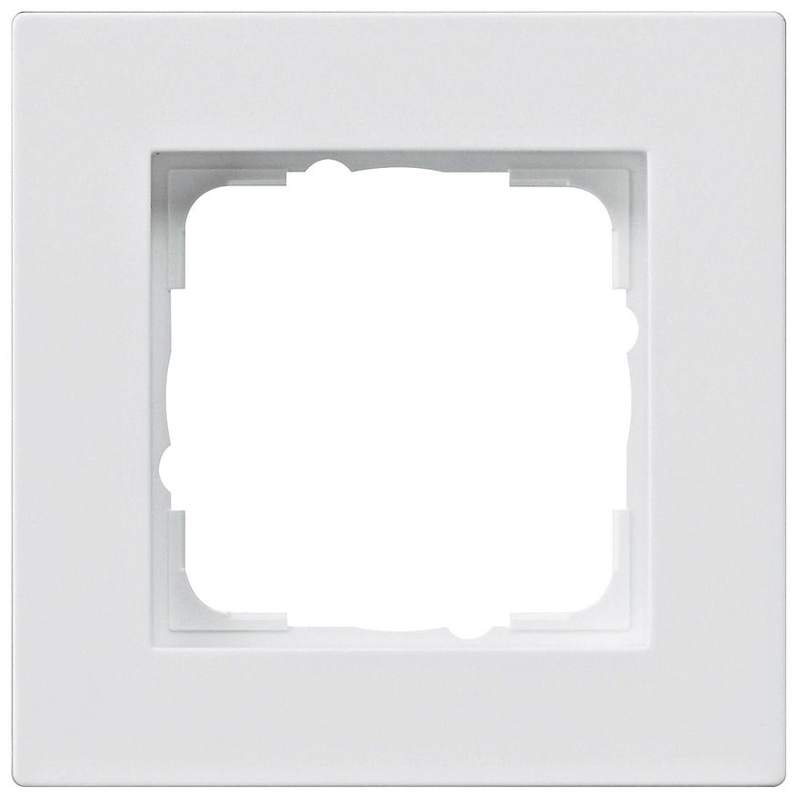 GIRA 0211295 Abdeckrahmen 1fach flach E2 Reinweiß glänzend