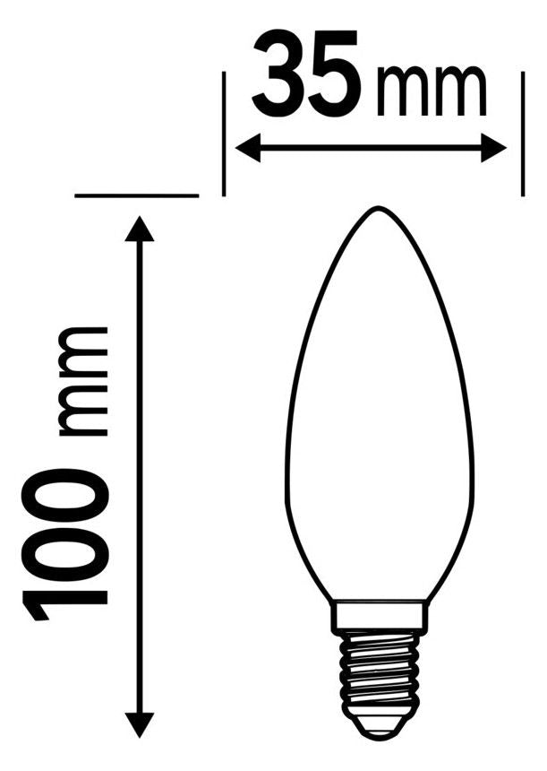 Ledvance CLASSIC B DIM P 4.9W 827 FR E14 470lm 2700K dimmbar LED-Minikerze
