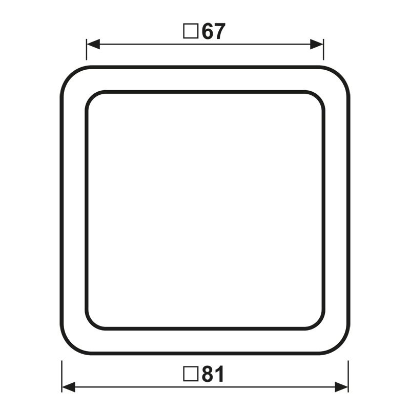 Jung CD581BR Rahmen 1fach braun