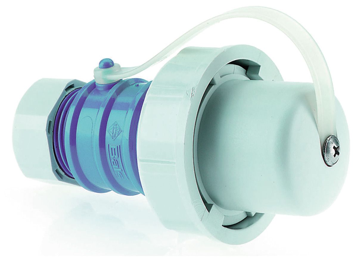 Bals 736 Schuko-Stecker 16A 3p IP67 blau blau RAL 5015