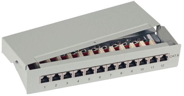 EFB 37736.12 Mini Patchpanel 12xRJ45 C6
