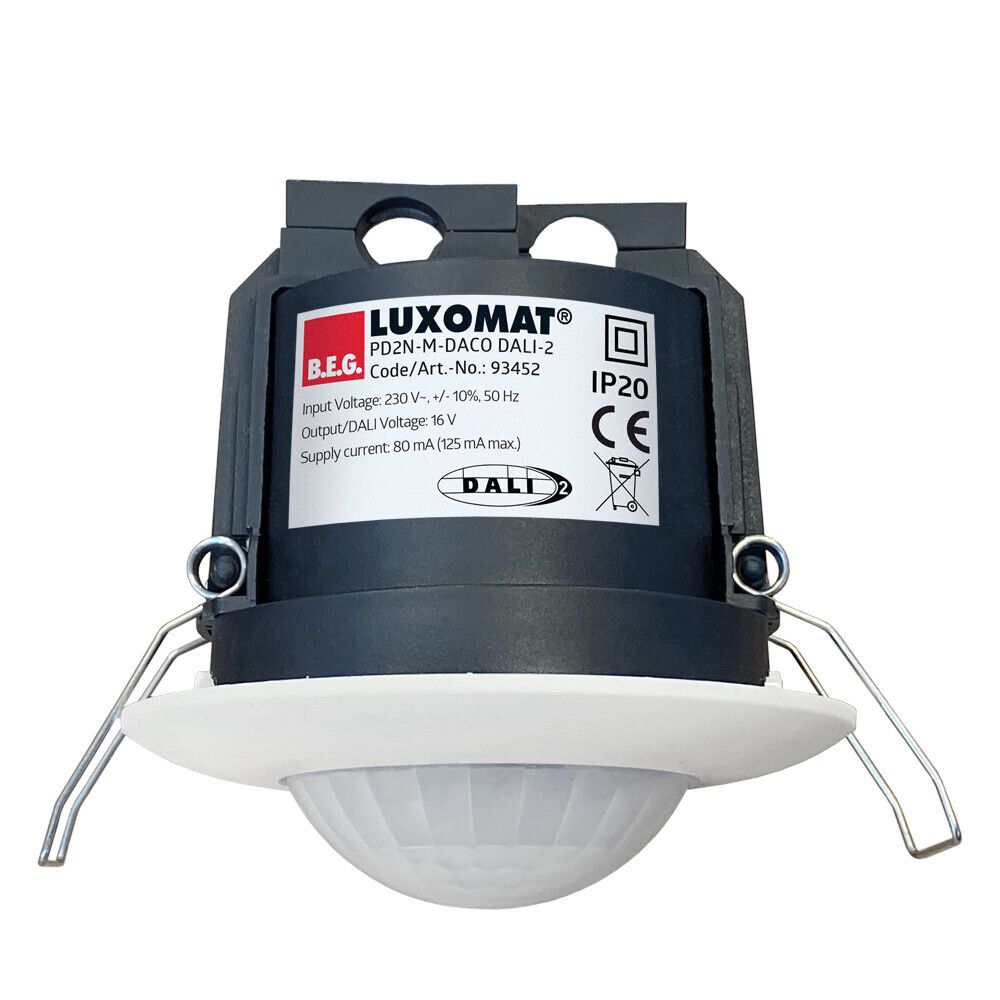 BEG 93452 PD2N-M-DACO DALI-2 weiß Präsenzmelder 10m DALI