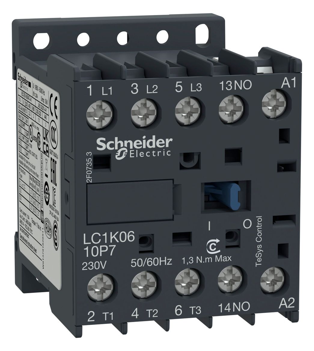 Schneider LC1K0610P7 Leistungsschütz 3p 1S 2,2kW 400V AC3 6A 230VAC