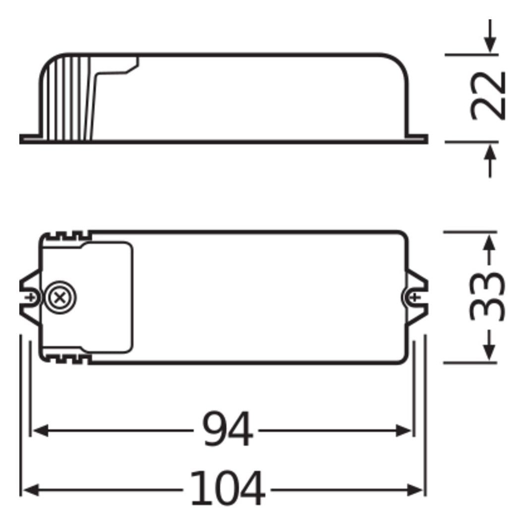 Osram HTN 75W 230-240I 20-75W 104x33x22 UNV1 HALOTRONIC MAUSTrafo Phasenabsch.