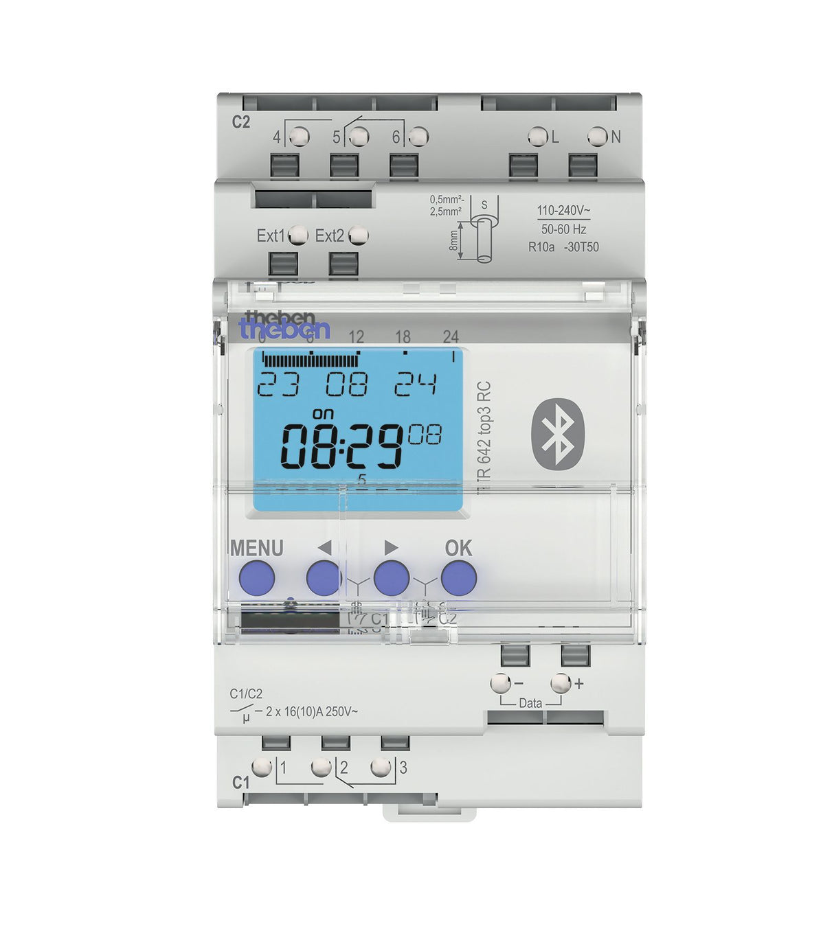 Theben TR 642 top3 BLE RC Digitale Zeitschaltuhr Jahresprogramm 6420330