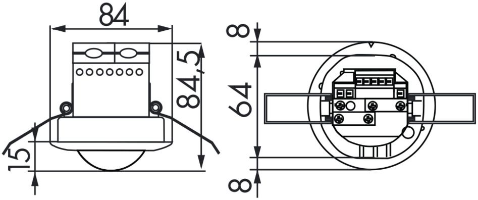 BEG 92565 PD2-M-1C-DE weiß LUXOMAT Präsenzmelder
