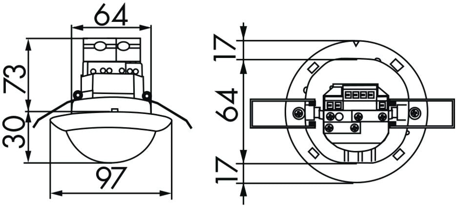 BEG 92585 PD4-M-1C-DE weiß LUXOMAT Präsenzmelder