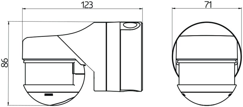 BEG 93321 RC-plus next N 130 weiß LUXOMAT Bewegungsmelder