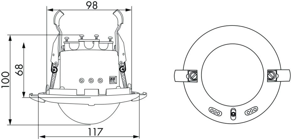 BEG 92756 PD4-M-TRIO-2DALI/DSI-1C-DE weiß LUXOMAT Präsenzmelder