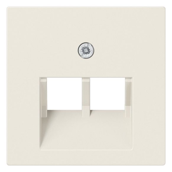 Jung A569-2BFPLUA Abdeckung f.IAE/UAE 2x8polig bruchsicher Serie AS weiß