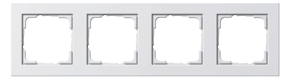 GIRA 021422 Abdeckrahmen 4fach E2 Reinweiß seidenmatt