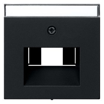 GIRA 0284005 Abdeckung+ BSF UAE/IAE+ Netzwerk System 55 Schwarz matt (lack.)