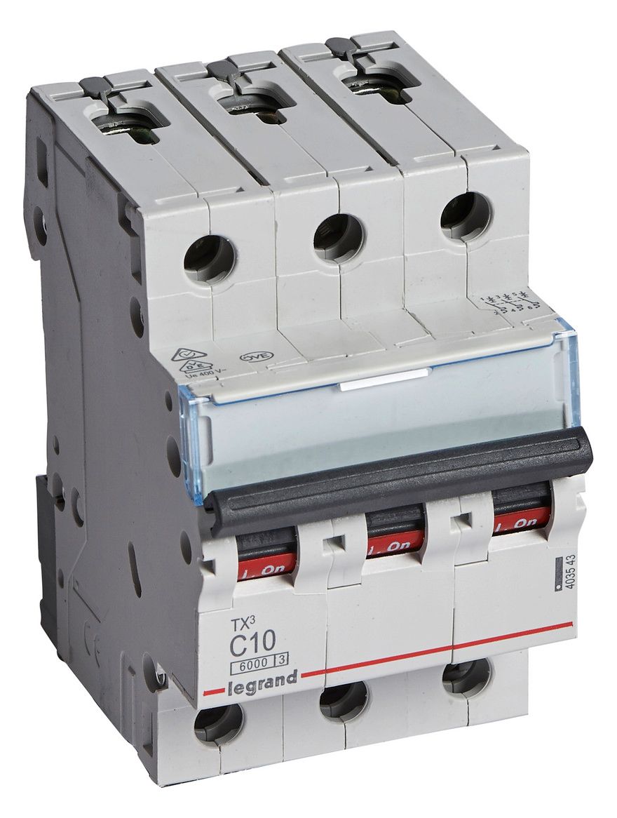 Legrand 403543 TX3 LS-Schalter C 10A 3-polig 6kA 400VAC 3TE