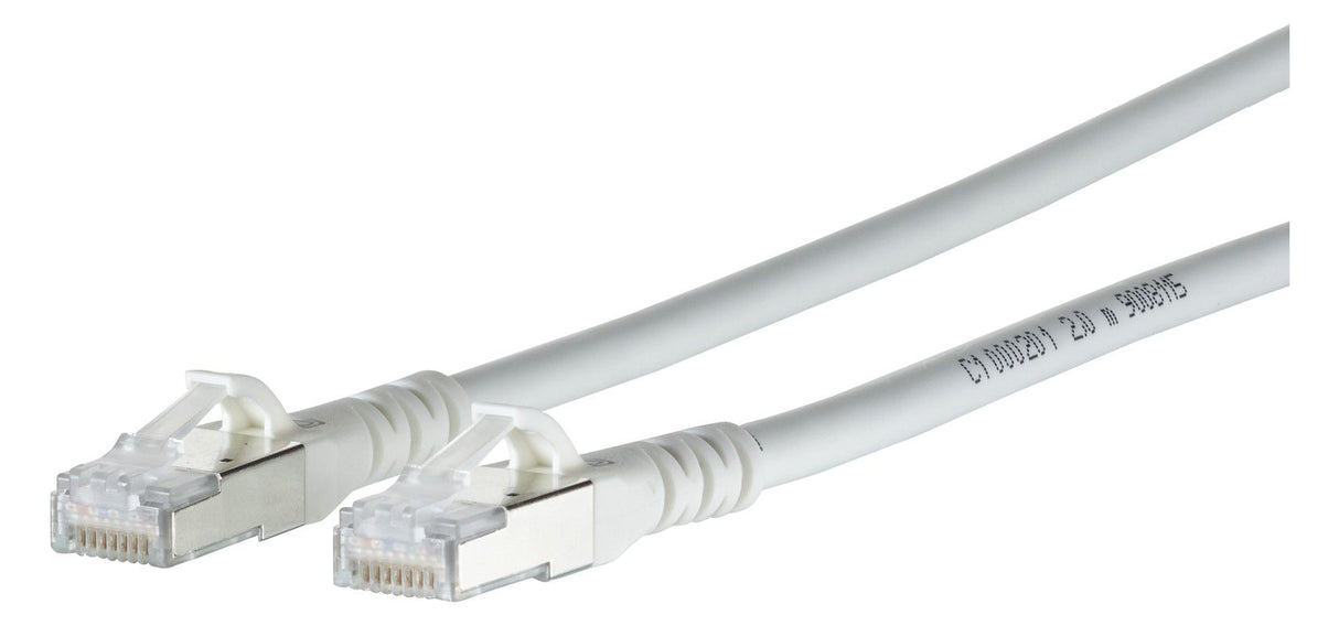 Metz 130845A588-E Patchkabel 15m weiß Cat.6A AWG26