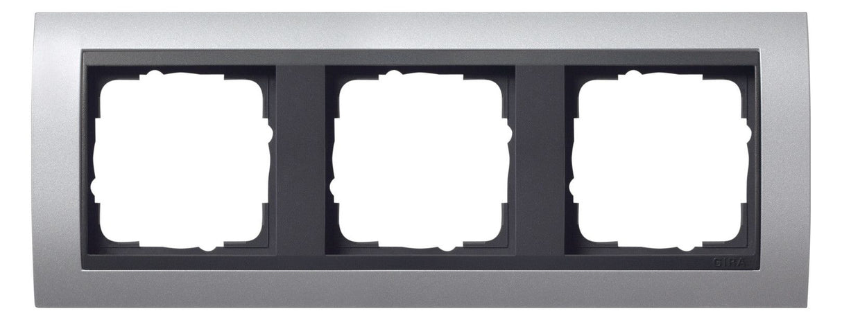 GIRA 021306 Abdeckrahmen 3fach Zwischen rahmen AN Event Farbe Alu