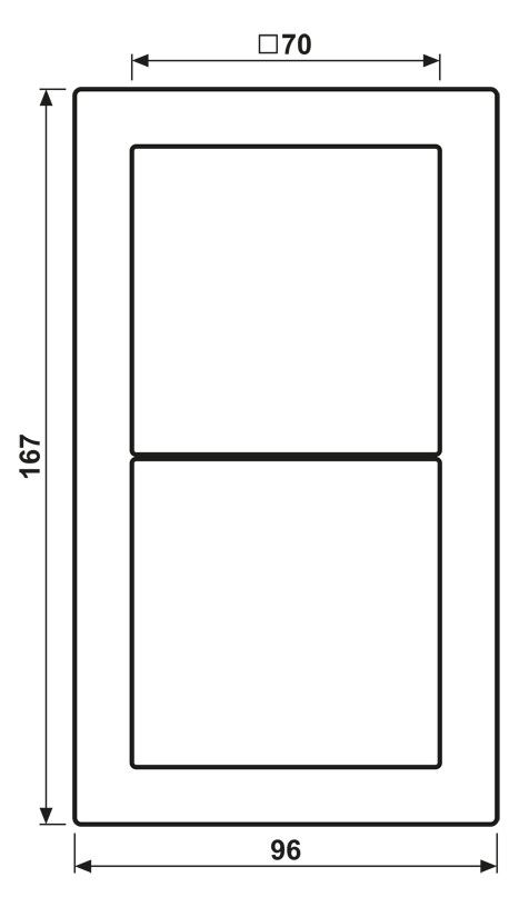 Jung LSD982SW Rahmen 2fach LS/FD-design schwarz