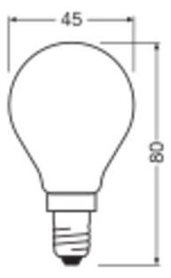 Ledvance LED Classic P 25 Filament DIM P 1.8W 827 Frosted Dimmbare LED-Lampen
