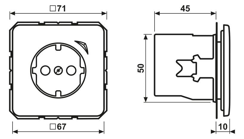 Jung BTCD1521SWW JUNG HOME SCHUKO Steckdose