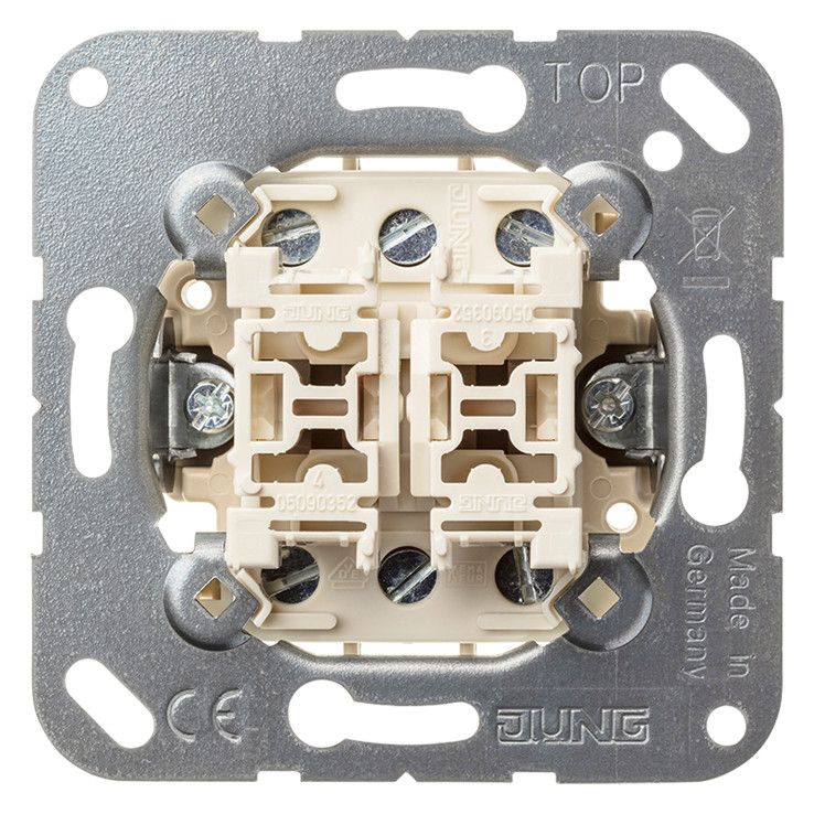 Jung 532-4U Multi-Switch geteilte Wippe Doppeltaster m.2x2S u.Nullstellung
