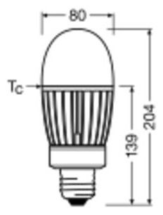 Ledvance HQL LED P 6000LM 41W 840 E40 4000K Ersatz von HQL f.Außen