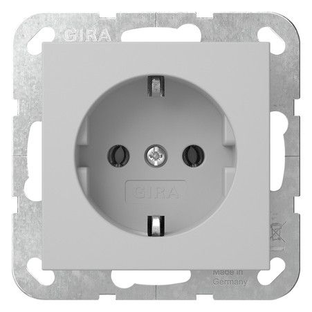 GIRA 4188015 SCHUKO-Steckdose System 55 Grau matt (lackiert)