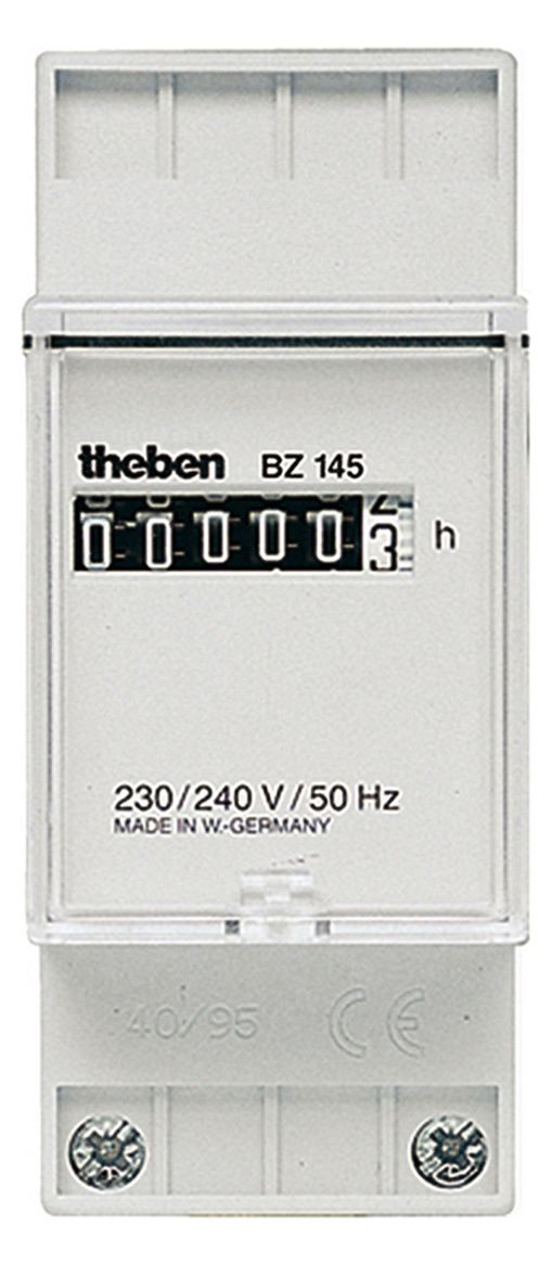 Theben BZ 145 230V Betriebsstundenz. DIN 2 TE Reiheneinbau REG Hutschiene 1450000