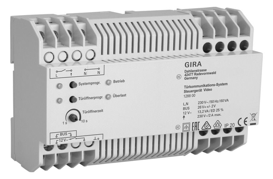 GIRA 128800 Steuergerät Video REG Türkommunikation